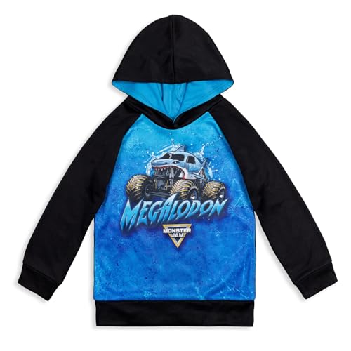 Monster Jam Maximum Destruction El Toro Loco Grave Digger Fleece Pullover Hoodie Toddler to Big Kid