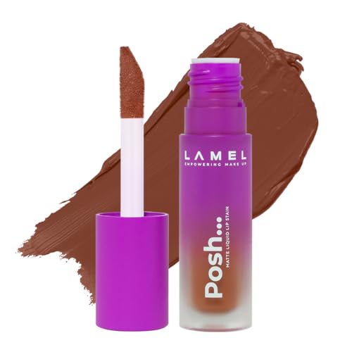 LAMEL lipstick for women Posh Matte Liquid Lip Stain, comfortable weightless formula, transfer proof, smooth application, 404 Blush Pink, 4gm