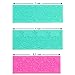 Anyana set of 3 sugar edible cake silicone fondant impression lace mat cake decorating mold gum paste cupcake topper tool icing candy imprint baking moulds sugarcraft trimming grape vine Scalloped