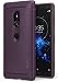 Ringke Onyx Compatible with Xperia XZ2 Case Brushed Metal Design Flexible & Slim Dynamic Stroked Line Pattern Durable Anti Slip Impact for Sony Xperia XZ 2 - Lilac Purple