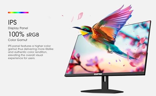 Image of Sceptre New IPS 27-inch Prime Gaming Monitor 100Hz DP HDMI USB Type C, Build-in Speakers Machine Black 2026 (E275W-FP100T Series)