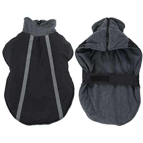Naroote Capa de chuva de inverno para cães, casaco impermeável seguro para cães pequenos, médios e g