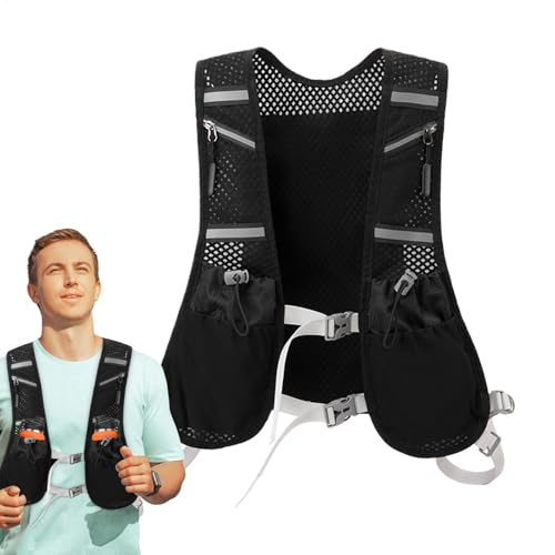 Gilet de course sac à dos d'eau respirant et ajustable pour le sport