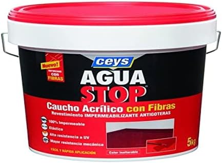 AGUASTOP CAUCHO FIBRAS NEGRO 5KG