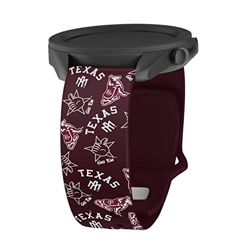 Affinity Bands Texas A&M Aggies HD Watch Band Compatible with Samsung Galaxy Watch and more