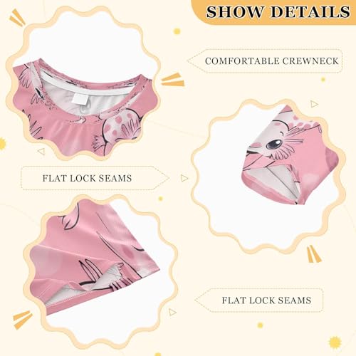 Cute Axolotl Pink Boys Rash Guard Long Sleeve UPF 50+ Boys Swim Shirt Quick Dry Shirt for 3-12 Years3