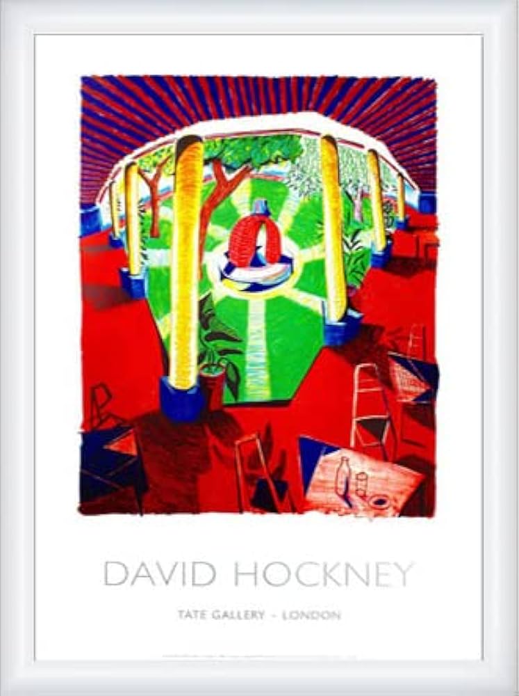 ポスター アート Sinked(デビット ホックニー) 額装品 ウッドハイ