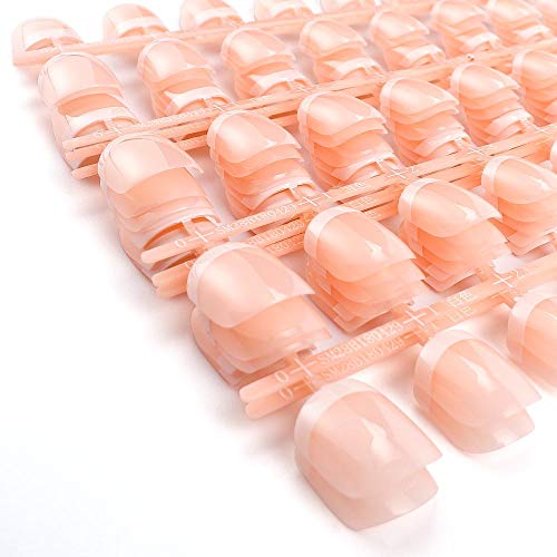 240 Pcs French Press On Nails Natural Short False Nails Solid Color Full Cover Fake Nails Artificial Acrylic Nails For Diy Nail Art Salon Women Girls #TOP3