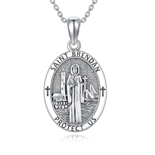 Médaille de protection Saint Raphaël en argent 925 pour retrouver sérénité et paix d'esprit