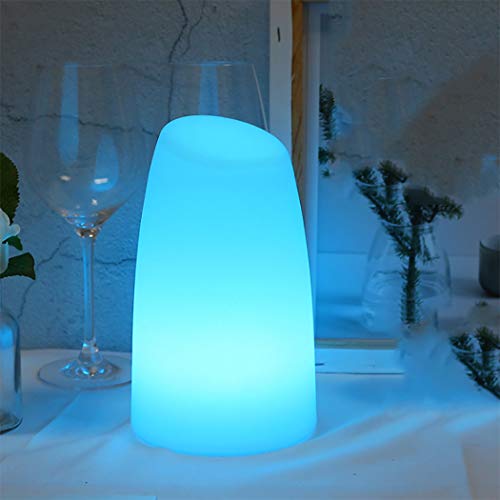 Preisvergleich Produktbild LHFJ LED-Nachtlicht aufladbare Nachttischlampe RGB-Stimmungslampe Umgebungslampe, kompatibel mit Alexa, Google-Startseite, Smartphone-App-Steuerung, D4.7 '' * H7.8 ''
