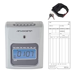 Nile Products 4500 PP Electronic Calculating Time Clock, Employees in/Out Time Tracker, Small item