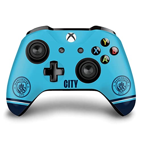 Image of Head Case Designs Officially Licensed Manchester City Man City FC Badge Ship Logo Art Vinyl Sticker Gaming Skin Decal Cover Compatible With Xbox One S /X Controller