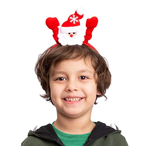 Joyin 8 Packs Christmas Headbands Christmas Head Hat Toppers Christmas Costume Accessories For Women Men Kids Christmas Parties Xmas Holiday Party Favors Photo Booth (One Size Fit All) #TOP5