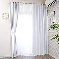 Amazon｜curtain-fabfun カーテン 2級 遮光 150cm幅 190cm丈 1枚入