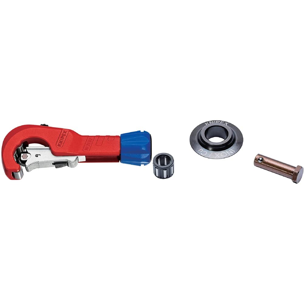 KNIPEX TubiX Rohrabschneider (180 mm) 90 31 02 BK (SB-Karte/Blister) & Schneidrad INOX Cu für 90 31 02 90 39 02 V01