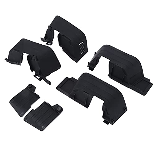 Garde-boue voiture RC en plastique noir anti-flexion pour modification de modèle réduit