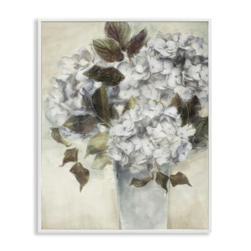 Traditional White Blossom Bouquet, 16 x 20 Inch Framed Giclée Print