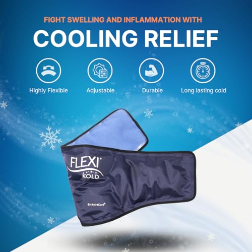Image of FlexiKold Neck Gel Cold Pack with Straps