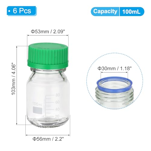 Bouteilles de milieu réactif anti-fuite en verre borosilicaté pour préserver vos solutions