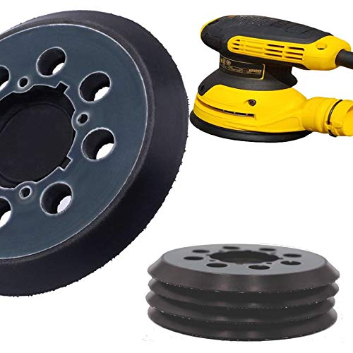 4 Packs 5 inch 8 Hole Hook and Loop Replacement Sander Pad Fit for DeWalt, Makita, Porter Cable, Black & Decker Tools and Compatible with DWE6421-BR,DWE6421 6421K,DWE6423 6423K, DWE6421-B2, DWE6421-B3