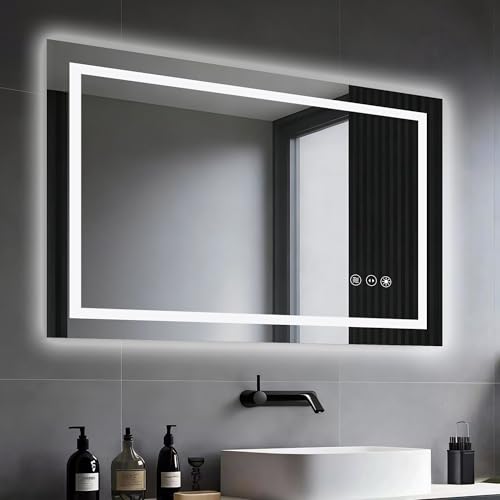Chiiva 28" x 36" LED Lighted Bathroom Mirror - Backlit