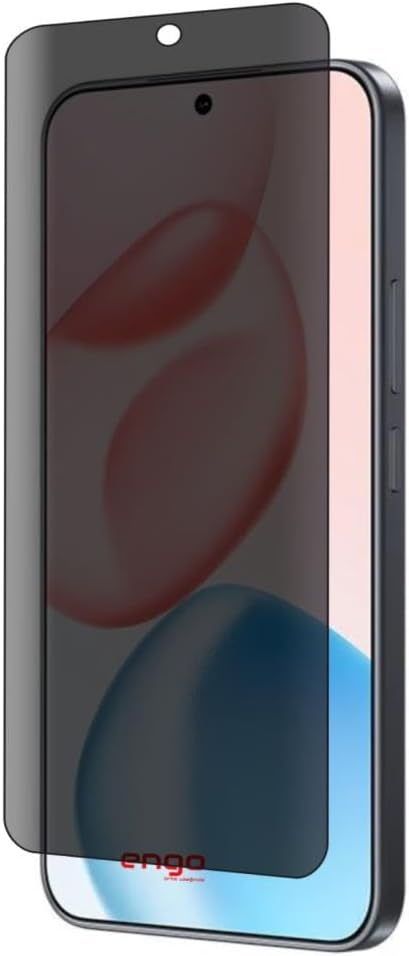 Engo Honor 400 İle Uyumlu Hayalet Ekran Koruyucu, 9H Temperli Nano Kırılmaz Esnek Cam, Yandan Görünmeyen Anti-Spy Gizlilik (Privacy) Koruması, Parlama Ve Parmak İzi Önleyici