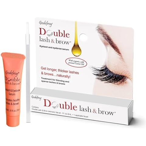 Godefroy Double Lash and Brow Treatment, for longer & thicker eyelash and eyebrows (3ml + applicator) Cover