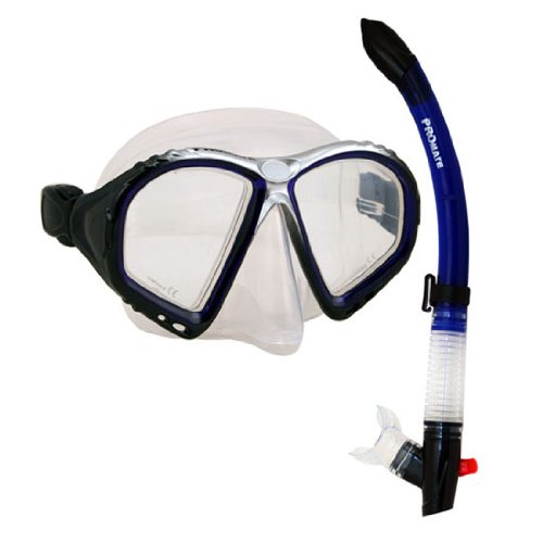Promate Snorkeling Purge Mask Snorkel Scuba Diving Combo Set