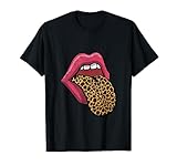 Hot Pink Lips Leopard Tongue T-Shirt
