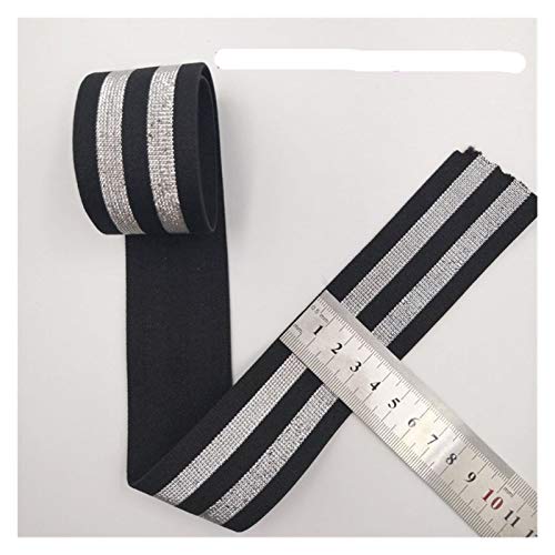 HLWJ 40mm Color Elastic Webbing Belt Elastic Belt Clothing Accessories 1M Elastic Webbing DIY Sewing (Color : D, Size : 40mm)