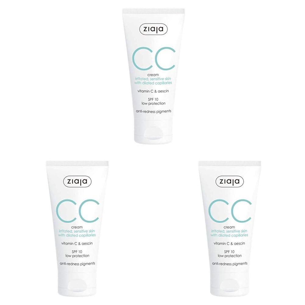 Ziaja Cc Krem Tahriş Olmuş Hassas Cilt Spf 10 50 ml (3 paketi)