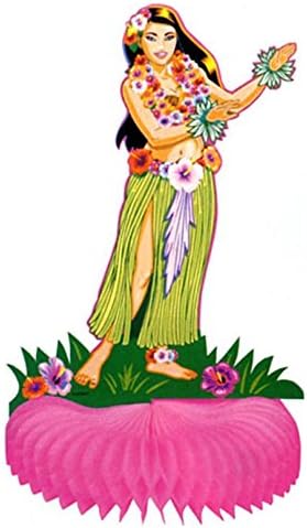 Luau Hula Girl Table Centerpiece