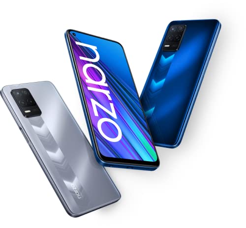 Image of realme narzo 30 5G (Racing Sliver, 4GB RAM+64GB Storage) Without Offers