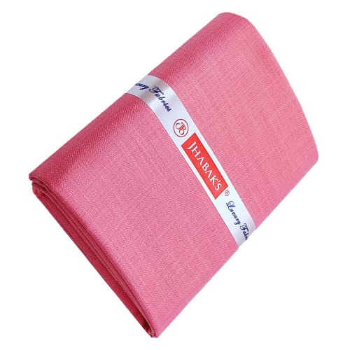 Image of JHABAK'S Premium Unstitched Shirt Fabric for Men Cotton Blend Material 2.25m Shirt Piece Cloth
