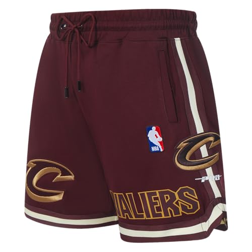 Pro Standard Mens NBA Cleveland Cavaliers Classic Chenille Athletic Short Wine