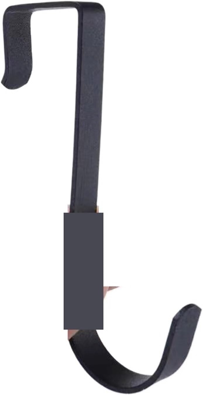 Hook Hook Shower Glass Door Hook Free Hole No Punch Towel Hanger Key Holder Rack Hook(Black)