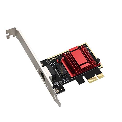 diewu TXA092 PCIE Card 2.5Gbps Gigabit Network Card 10/100/1000Mbps RTL8125b RJ45 Ethernet Network Card PCI-E Network Adapter