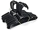 24 Black Plastic Hangers(2 Dozen) for 18 Inch Dolls Clothes