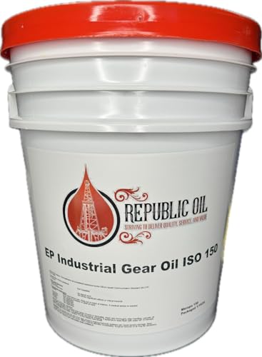 Generic Republic Oil Heavy Duty EP150 Industrial Gear Oil 5 gallon/35lb Bucket | ISO 150 | Extreme Pressure | Pail