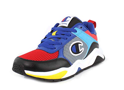 Champion Mens 93Eighteen SP Block Sneaker Black Multi Sneaker - 10