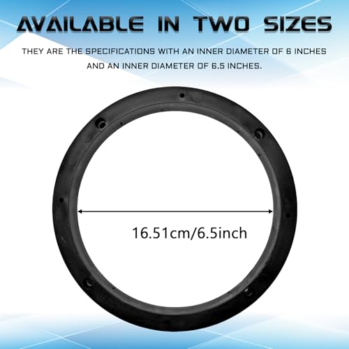 6.5 Inch Car Subwoofer Adapter Spacer Mounting Bracket Enhance Sound Quality ABS