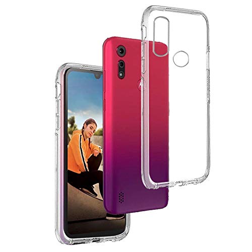 REY - Funda Carcasa Gel Transparente para Motorola Moto E6S 2020, Ultra Fina 0,33mm, Silicona TPU de Alta Resistencia y Flexibilidad