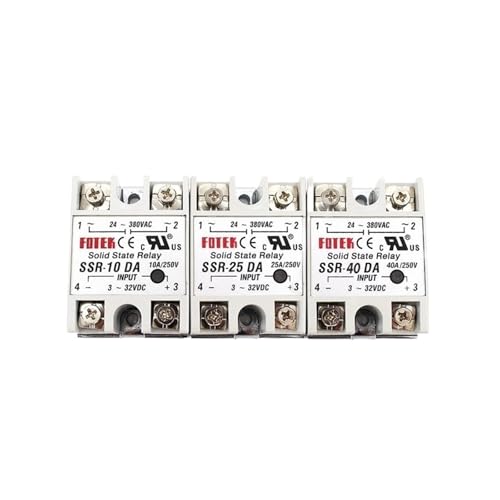 Relais statique SSR-10DA 10A DC 3-32V vers AC 24-380V pour contrôle industriel