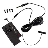 Milisten Violin Eq Piezo Electric Violin Pickup and Preamp with Output Cable for Diy Electric Tone Control and Noise Suppression Compact 3.42X2.12X0.86In Equalizer for