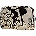 Produktbild Große Kosmetiktasche Reißverschlusstasche Reisekosmetik-Organizer für Frauen und Mädchen - willkommene Dekoration Fahrrad Sonnengruß