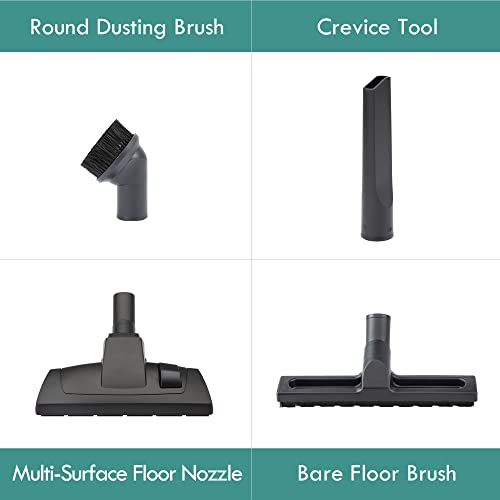 Kenmore KW3050, Wet Dry Canister Vac 4 Gallon 5 Peak HP 2-Stage Motor Vacuum Cleaner with Washable HEPA Filter & Dust Bags for Hard Floor & Carpet, Black, 4 Gallons