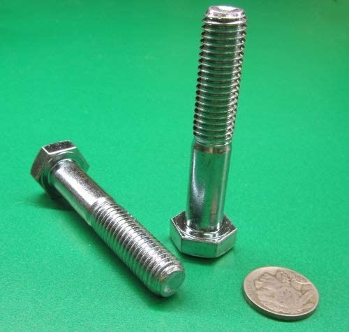 8.8 Zinc Steel Bolts, PT M12 x 1.75 mm x 65 mm Long 25 pcs