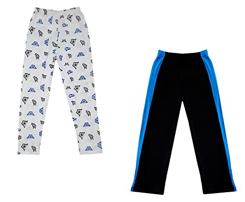 Image of indi weaves Boys and Girls Cotton Solid and Printed Pyjama /Pant /Trackpants