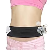 Insulinpumpengürtel, verstellbar, Diabetiker-Taillengürtel, leicht, für Laufen, medizinisch, breites Bandhalter, Zubehör für EpiPen T1D, Herren und Damen, Schwarz, Medium (Pack of 1)