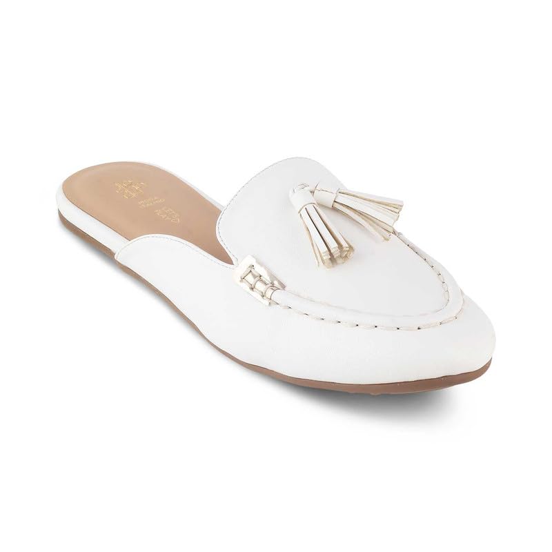 tresmode 240-MASSLE White Dress Tassel Mules EU/40 UK/7 (B0CWDD41PC) Amazon Price History, Amazon Price Tracker